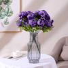 Faux Peony Bouquet 13 Heads Flowers Bud Vintage Artificial Peony 47cm Silk Flowers for Wedding Home Decoration,1pc