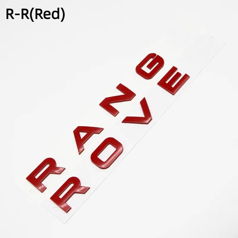 ABS Logo Range Letters Rover Letters Emblem Car Front Hood Bonnet Badge Rear Trunk Sticker For Land R L322 L320 L494 L405