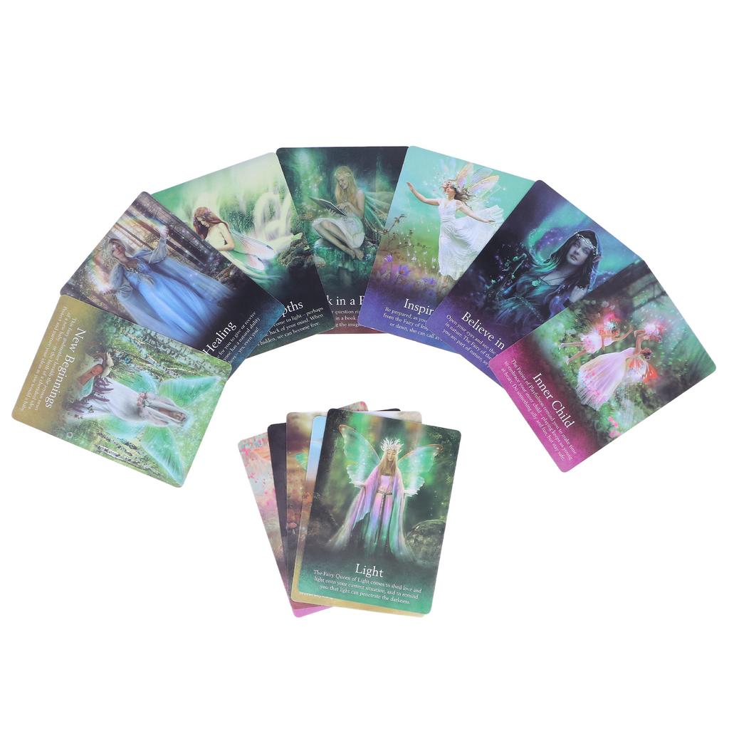 44 Sheets Tarot Deck Exquisite Patterns Perfect Size Fortune Telling Portable Divination Cards for Beginners