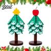 Thermal Protection Mat for Coffee Cups Tree-Shaped Wooden Trivets with Storage Stand Collapsible Heat Resistant Holiday Kitchen Decor Christmas