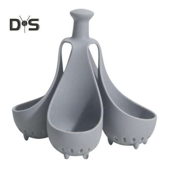 Силиконовая подставка для варки яиц не содержащая бисфенол А держатель для яиц для варки равномерного нагрева слива сушки корзина для варки яиц вмещает 46 яиц кухонный гаджет для варки яиц 4Grid 796₽