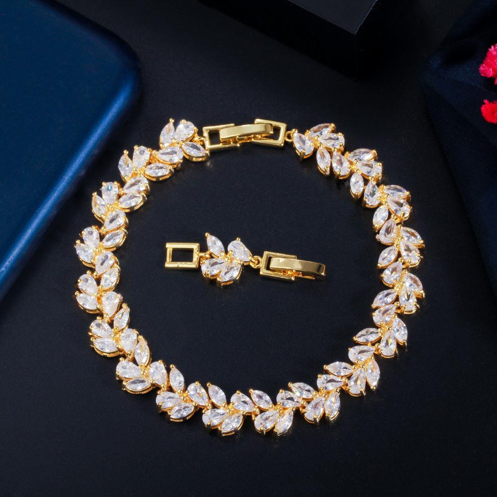 Ювелирные изделия Популярные ювелирные изделия ААА Циркон Розовое золото Браслет золотой