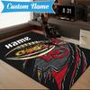 Custom Name Kansas Chiefs Fan Gear Rug Game Carpet, Floor Mat for Bedroom Living Room Entryway Rug, Home Decor Idea Gift for Christmas birthday
