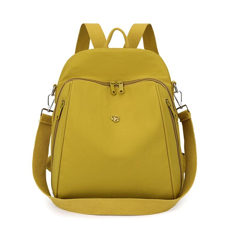 

Simple Oxford cloth backpack women s new small backpack casual personality fashion nylon schoolbag золотисто-коричневый