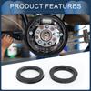 INFINAUTO Hub Centric Ring 54.1mm ID 73.1mm OD Car Wheel Hub Ring ABS Plastic Black 4pcs