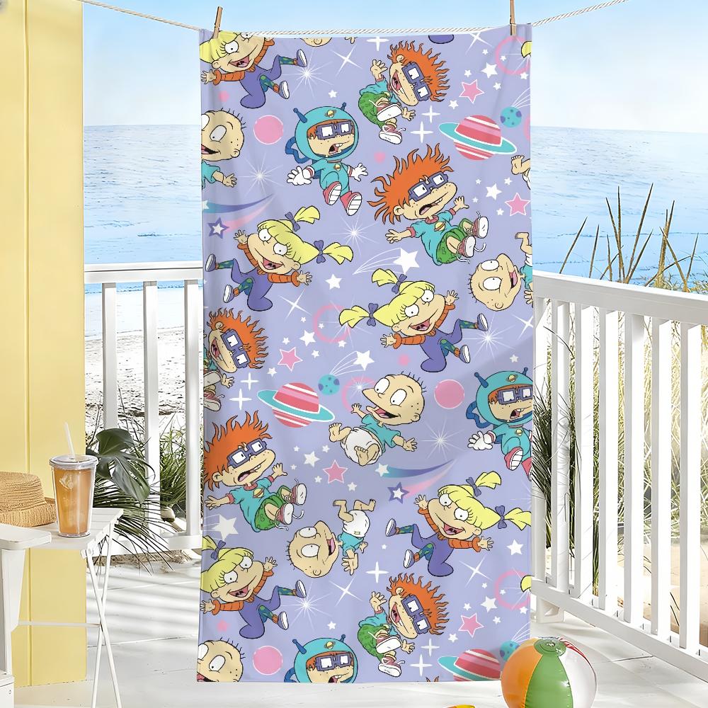 Cartoon R-Rugrats Funny Cute Towel Soft Pool Gift For Travel Gym Shower Camping Quick Dry Sports Large Beach Towels