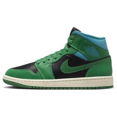 Air 1 Mid Lucky Green Aquatone Women Sneakers Black BQ6472-033