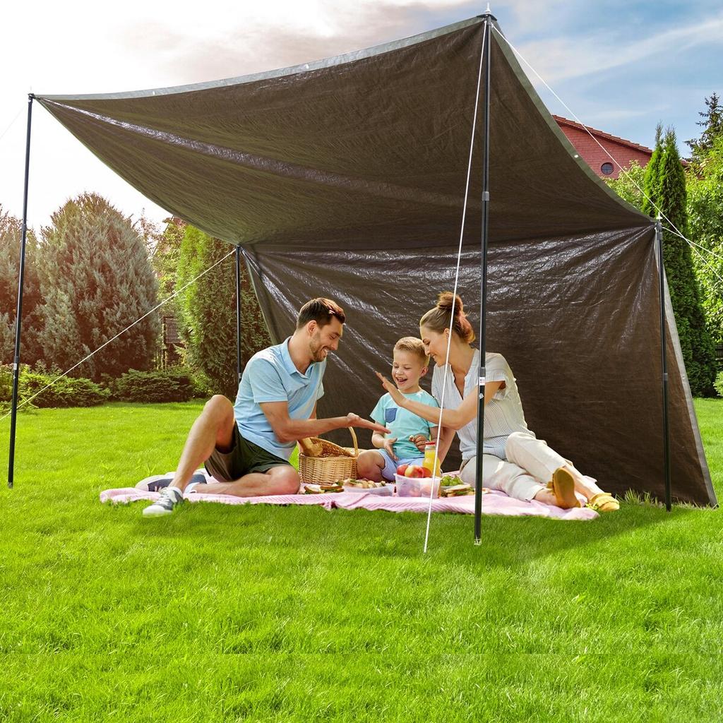 Tarp Waterproof 20x30 ft, Plastic Poly Tarp Cover 10 Mil, Multi Purpose Tear UV and Temperature Resistant Outdoor Tarpaulin with High Durability