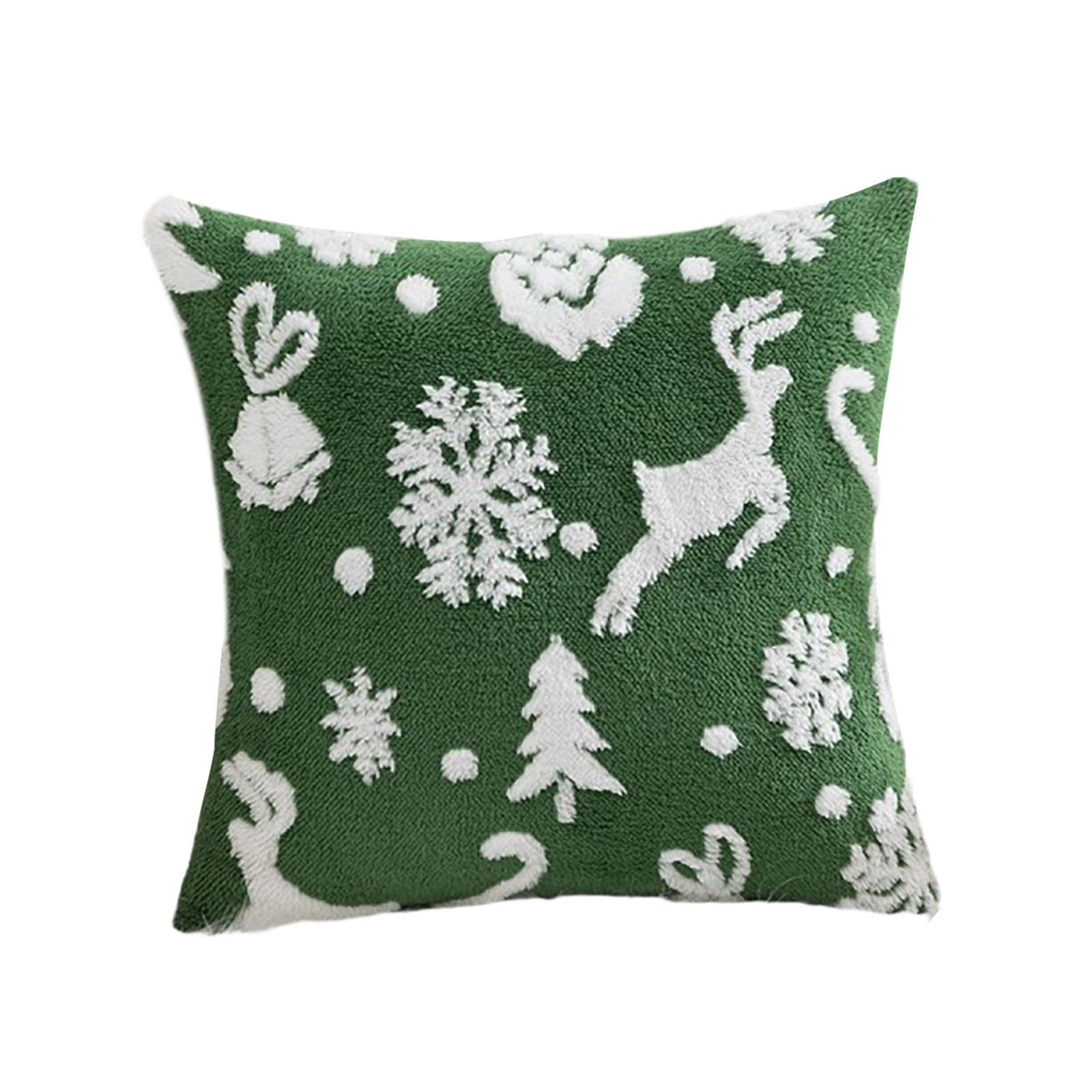 

Рождественская плюшевая наволочка «Снежинка» со скрытой молнией, удобная, легко стирается, для украшения дивана и кровати T3