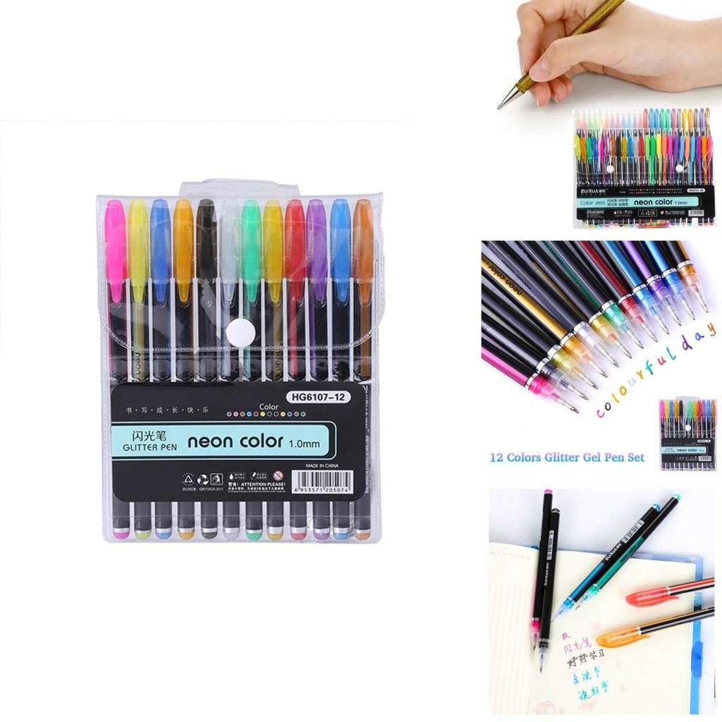 Grundläggande Färgmarkörset Med 48 Fluorescerande Pennor För Elevers Konstprojekt Och Klotter