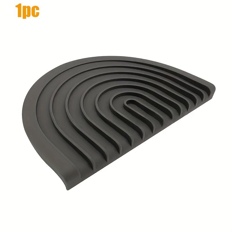 Large-sized Soap Mat, Kitchen Draining Mat, Bathroom Storage Mat with Sloped Groove for Drainage L