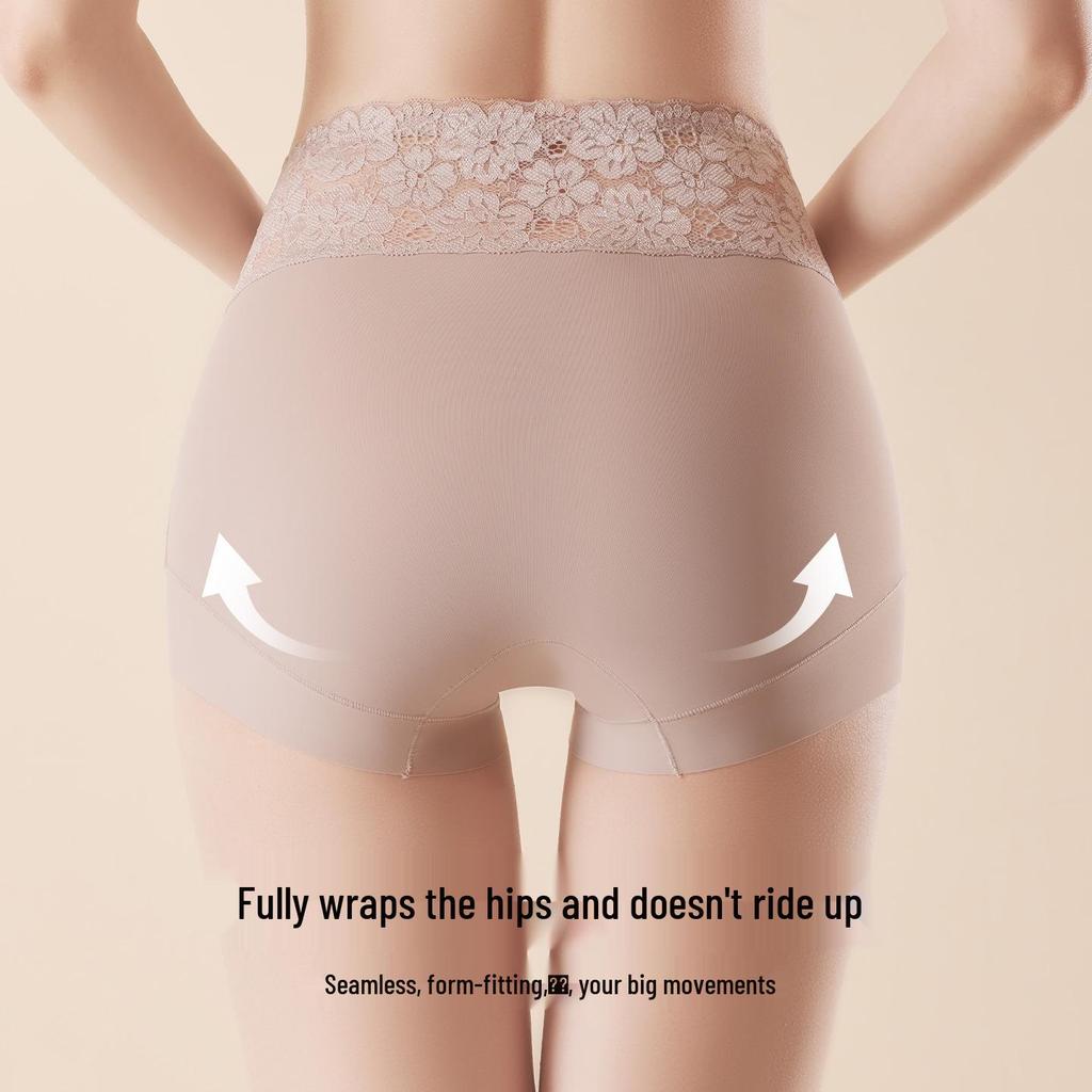 Women's High-Waisted Tummy Control and Butt Lifting Shaping Pants with Lace