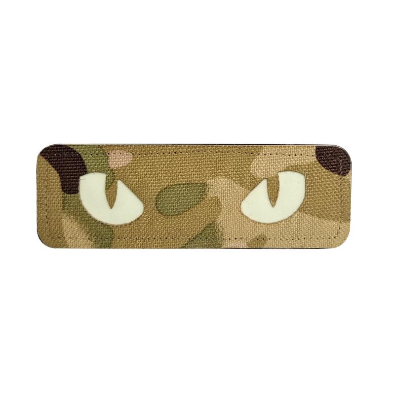 Glow-in-the-Dark Reflective Cat Eye Devil's Eye Monster Velcro Patch for Bags and Armbands