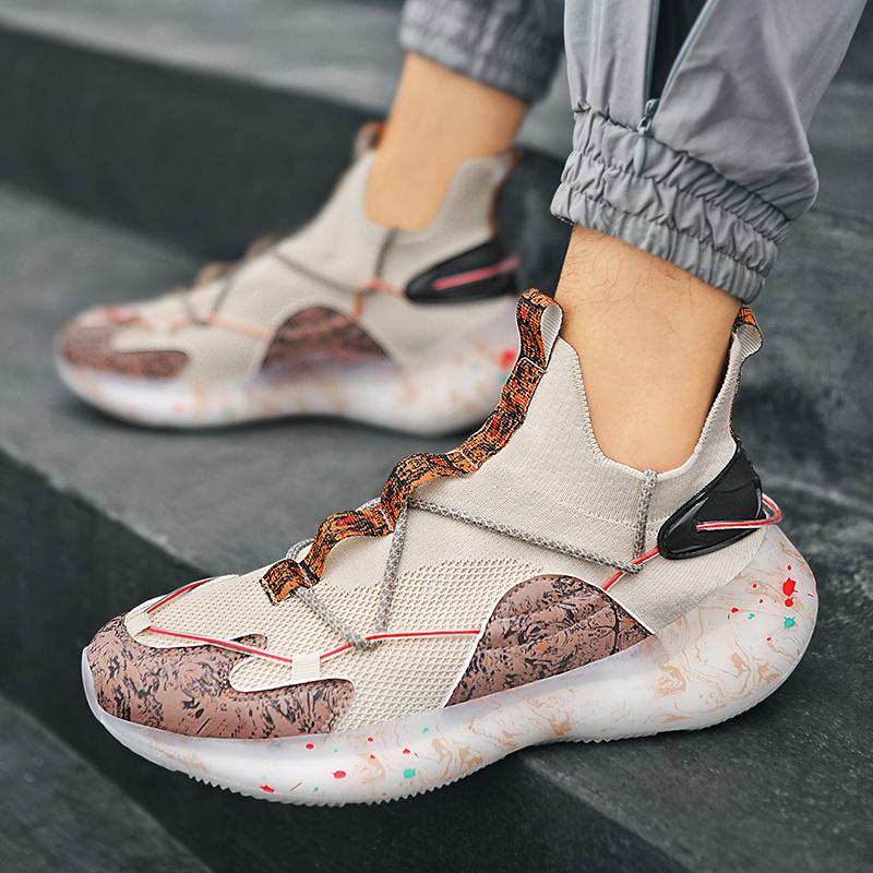 Comfortable Sneakers Men 'S Summer Lightweight Breathable Outdoor Men 'S Casual Shoes Mens Design Thick -Soled Sports Student Shoes