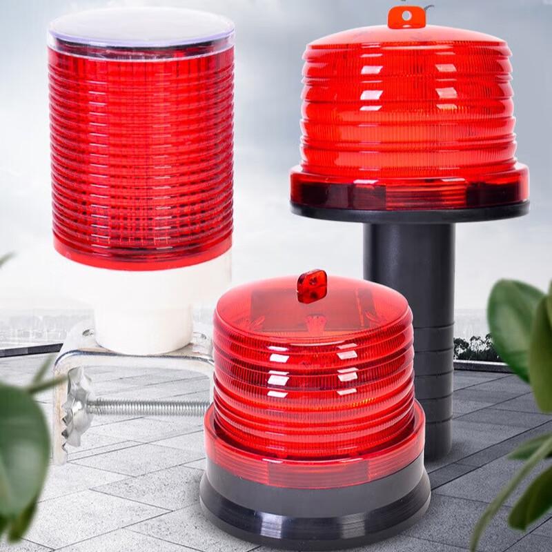 OLOMM Solar Powered LED Warning Strobe Light
