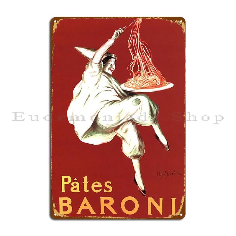 Vintage Italian Spaghetti Pasta Poster Food Art Italy Metal Signs Rusty Cinema Club Garage Decoration Character Tin Sign Poster