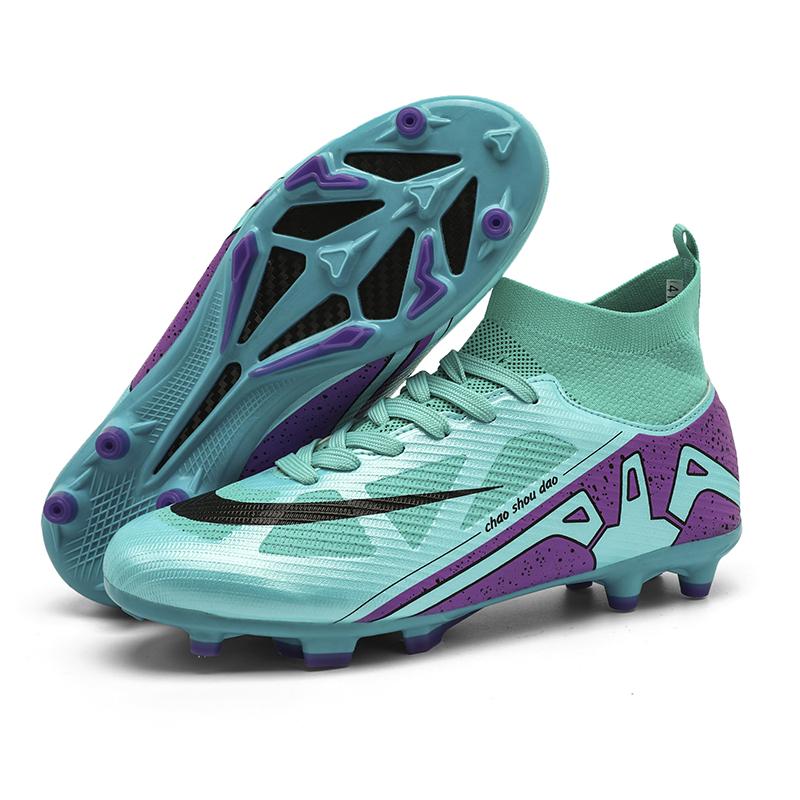 New Men Women Professional Football Boots Cleats Grass Training Match Sport Soccer Shoes FG/TF Ultra-light Non-slip Unisex