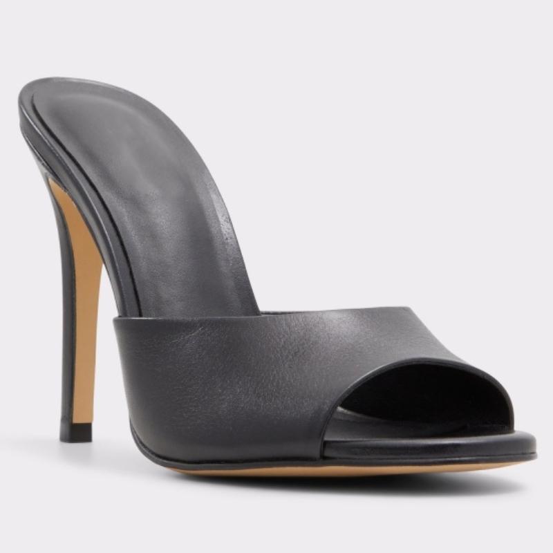 Sexy Women's Slippers High Heels Mules Summer Party Shoes 2025 Outdoor Designer Peep toe Slides Black Pink White Large Size 45