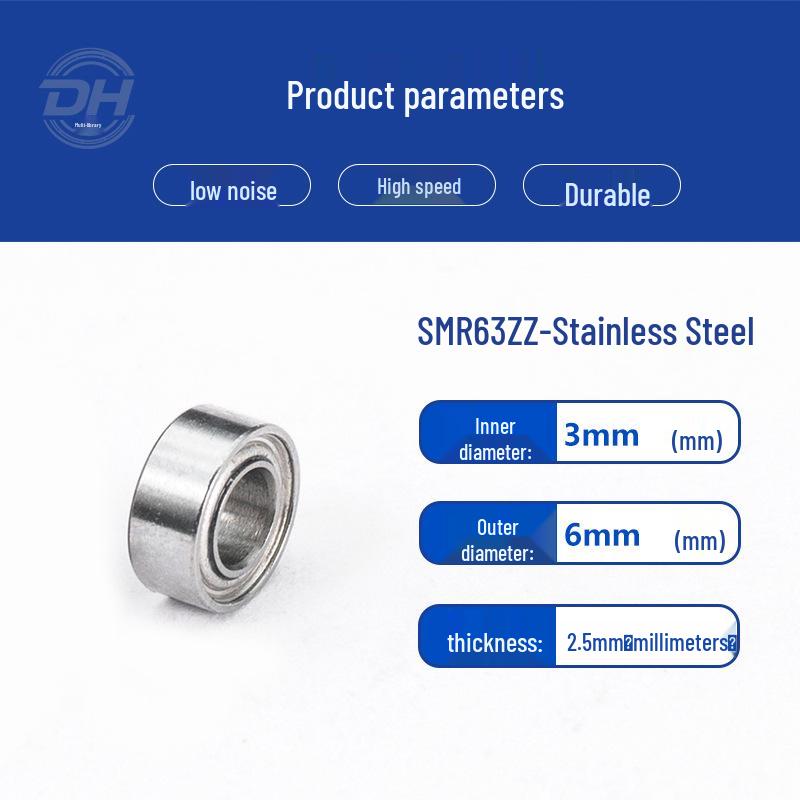 Rust-Proof Stainless Steel Miniature Pulley with Deep Groove Ball Bearing - Anti-Corrosion Gyroscope Ornament Accessory