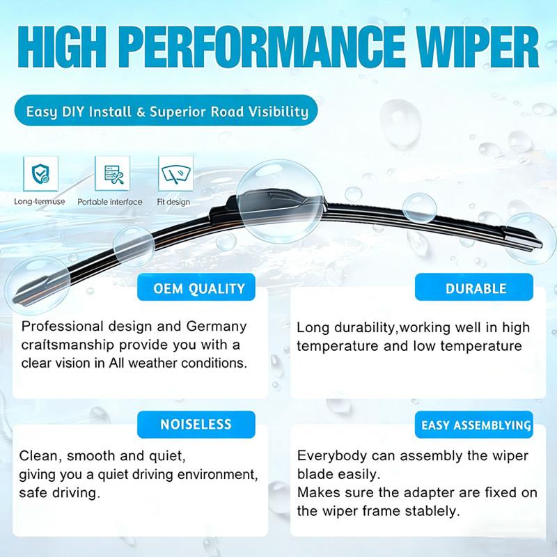 For Ford Falcon Ute FG 2008-2016 Front Windscreen Wiper Blades - 22"+20" Windshield Replacement Car Window Parts 2015 2014 2013