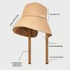 Women'S Outdoor Large Brim Ponytail Fishing Hat With Quick Drying And Sun Protection, Perfect For Beach Traveling And Cycling