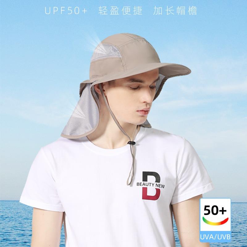 Summer Thin Shawl Integrated Fishing Hat UV Protection Large Brim Bucket Hat Neck Hat Sun Hat