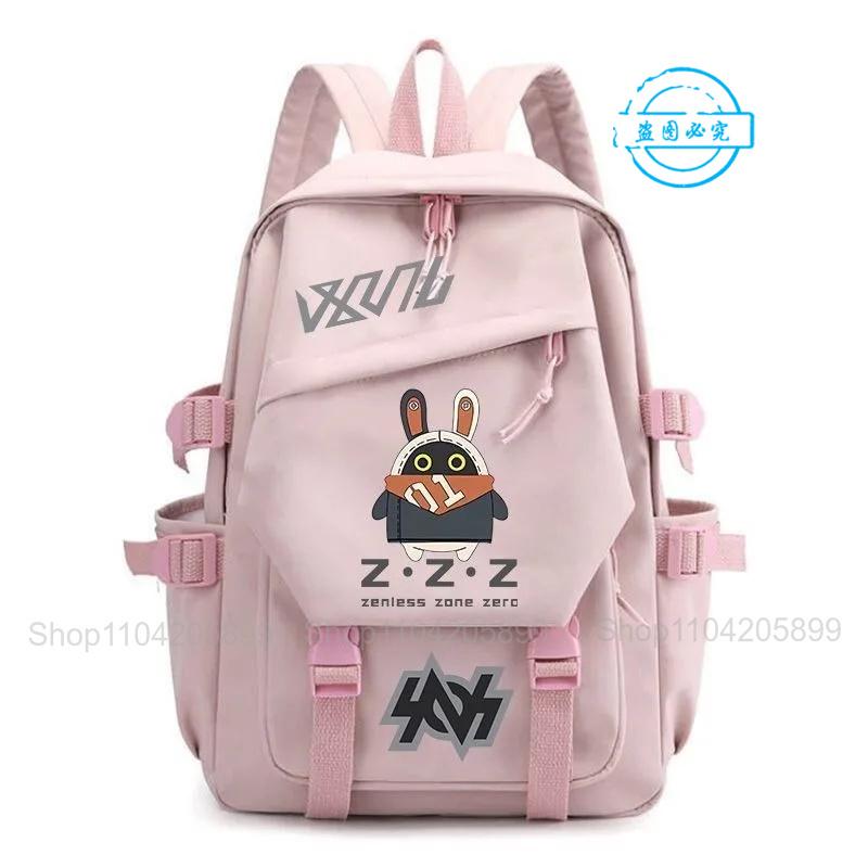 Zenless Zone Zero Rugzak Anime Game Meisjes Jongens Mochila Student Schooltassen Cartoon Reizen Rucksack Vakantiecadeau 16 inches