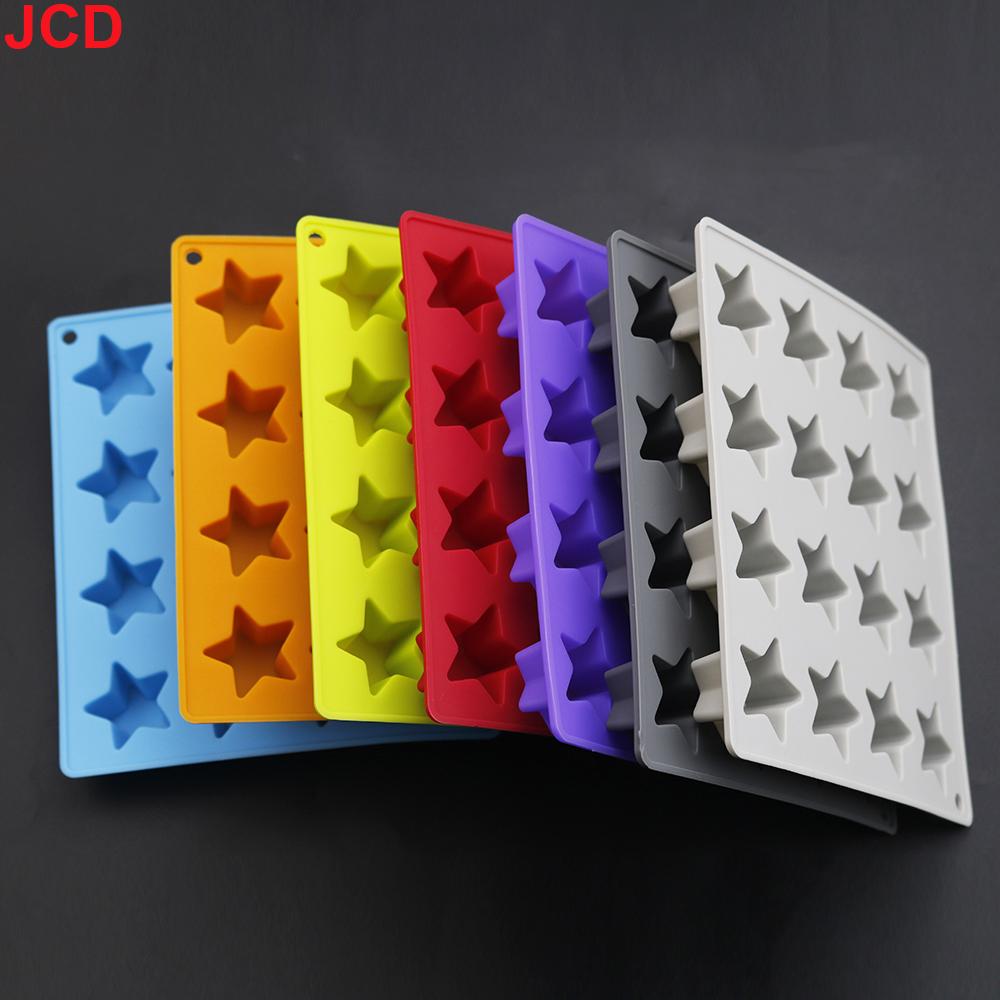 Silicone world 16 grid star ice grid Silicone Mold Ice Cube Tray DIY Chocolate Fondant Mould Pastry Jelly Cookies Baking Tools