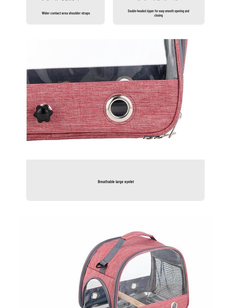 Portable Foldable Travel Bag for Birds, Hamsters, Rabbits, and Small Pets