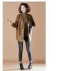 Autumn Winter Fashion Leather Women Jacket Coat Plus Size 7xl Black Clothes