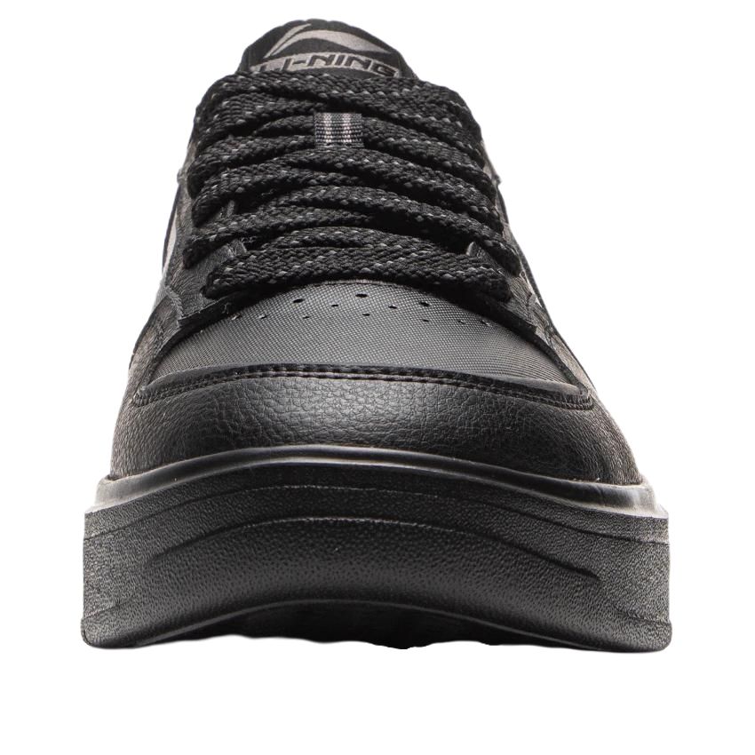 Li Ning Sports Lifestyle Series Simple Comfortable Lantern Festival Shock Absorption Rebound Low Top Casual Shoes Men Casual Shoes Black AGCV315-4