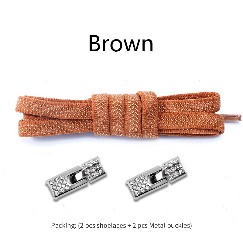 Elastische Schnürsenkel Sneakers Diamant Kreuz Verschlüsse Schnürsenkel ohne Binden Kinder Erwachsene 8MM Breite Keine Bindeschuhbänder Gummibänder Schnürsenkel