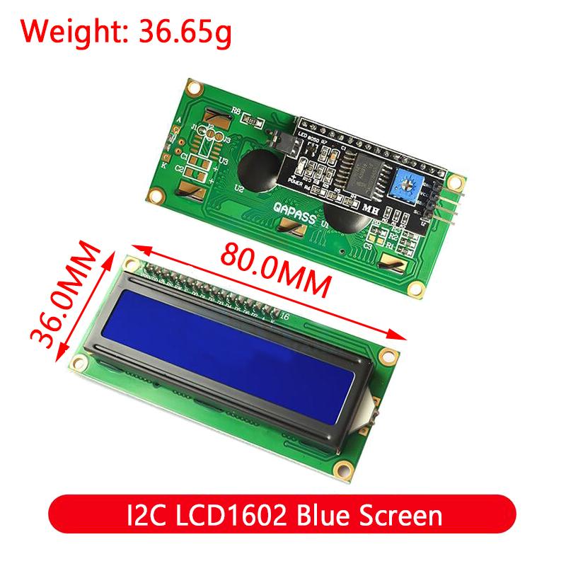 LCD Module Blue Green Screen For Arduino 0802 1602 2004 12864 LCD Character UNOR3 Mega2560 Display PCF8574T IIC I2C Interface