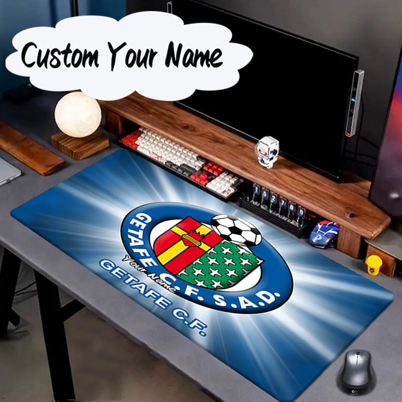 Custom Name Mouse Pad Getafe Crest Design Mouse Pad, Gaming Mouse Pad, Keyboard Pad, Desk Decor for Computer Notebook Fan Birthday Gift