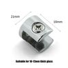 10 Stück Glasregalhalterungen Zinklegierungsklemmen für 8 12 mm dickes Glas Ideal für Badezimmer- und Büroregale