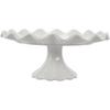 Ciieeo Ceramic Footed Bowl Small Raised Fruit Serving Tray Porcelain Pedestal Bowl Candy Snack Cake Display Stand for Birthday Holiday Party 5.5 Inch
