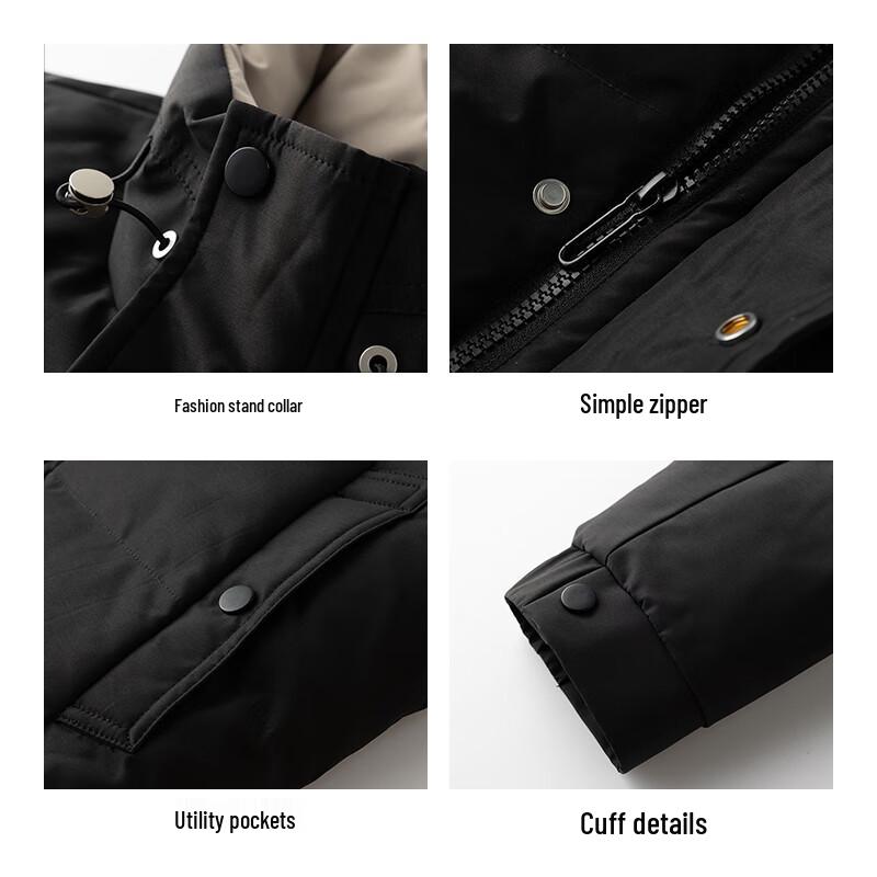 EASTERN CAMEL Men's Padded Stand Collar Winter Jacket