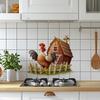 Cartoon Farm Animals Wall Sticker PVC Self-Adhesive Removable for Kitchen Bedroom Living Room Background Wall Home Decor Art