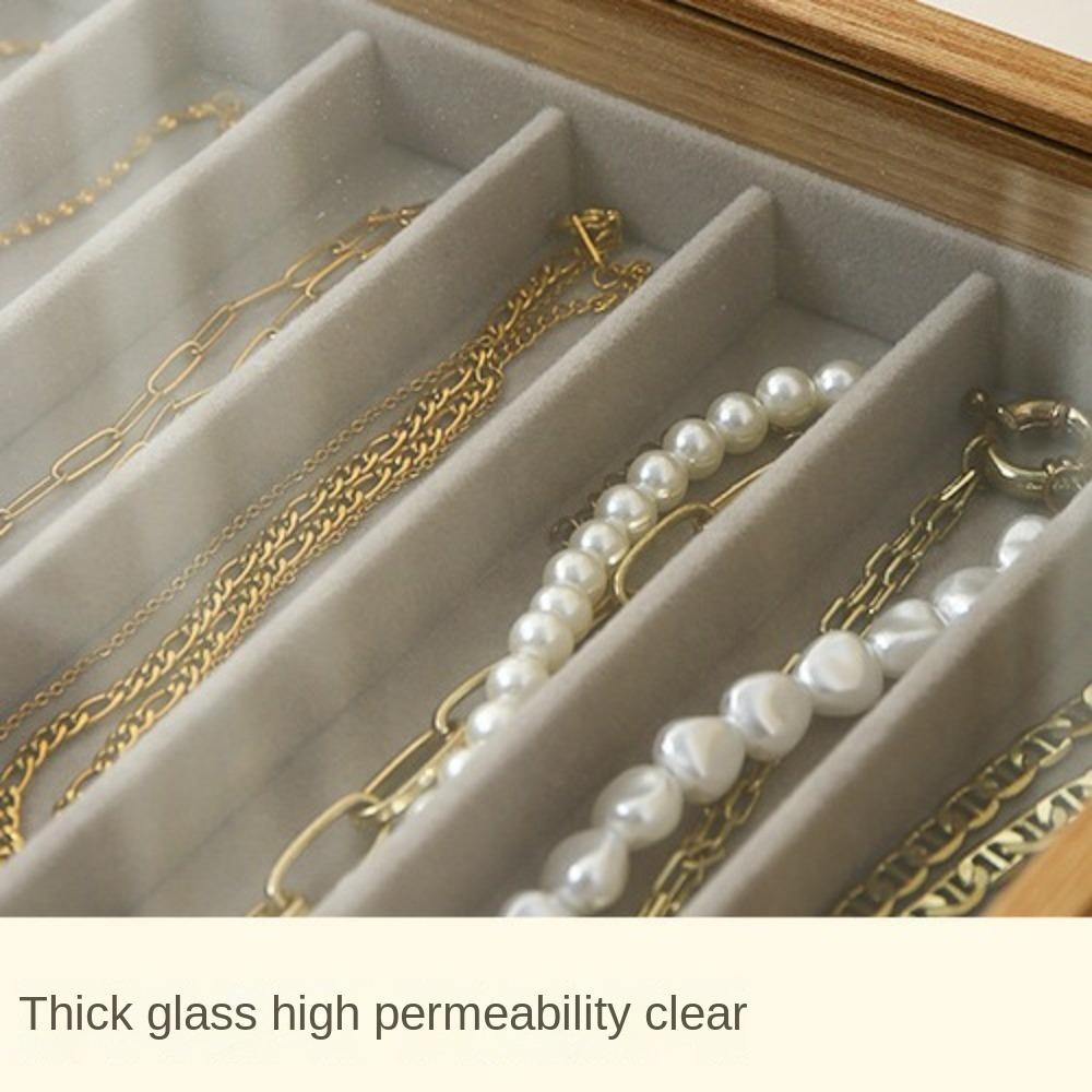 Scatola per Collane Lunghe in Tessuto di Velluto Contenitore Organizzatore per Collane Monocolore Confezione