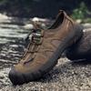 Handmade Genuine Leather Non-Slip Men Casual Shoes Leisure Walk Sneakers Comfort Design Man Hiking Shoe Lace-Up Driving Footwear