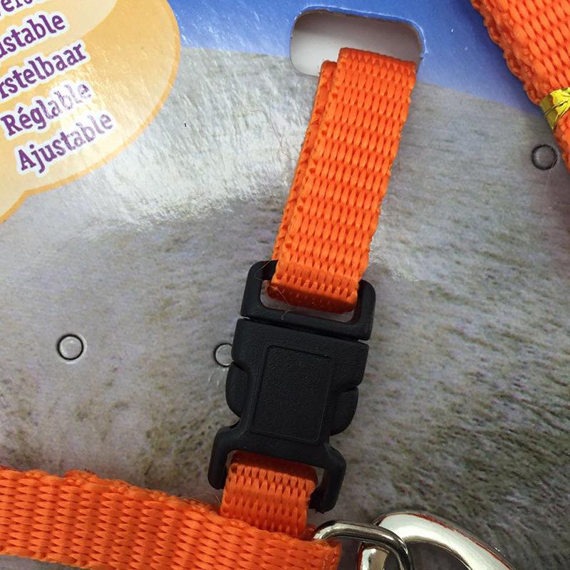 Adjustable Nylon Pet Traction Cat and Dog Collar, Cat Rope, Pet Chest Strap