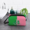 Sorority Print Storage Bag Women Portable Large Capacity Toiletry Bag Cosmetic Cases for Travel Storage and Everyday Use