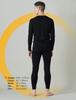 Merino Wool Warm Underwear Black Top and Bottom (Lapasa) Men's (3. (Thin Set), M)