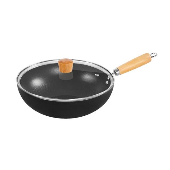 Iron Frying Pan Non-Stick Skillet Pot Saucepan Cooking Omelette Pans Wok for Cooking