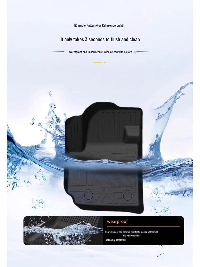 Floor Mats for 25-Year-Old MG ZS Hybrid LHD: Eco-friendly, Odorless, Waterproof, Wear-resistant, and Non-slip.