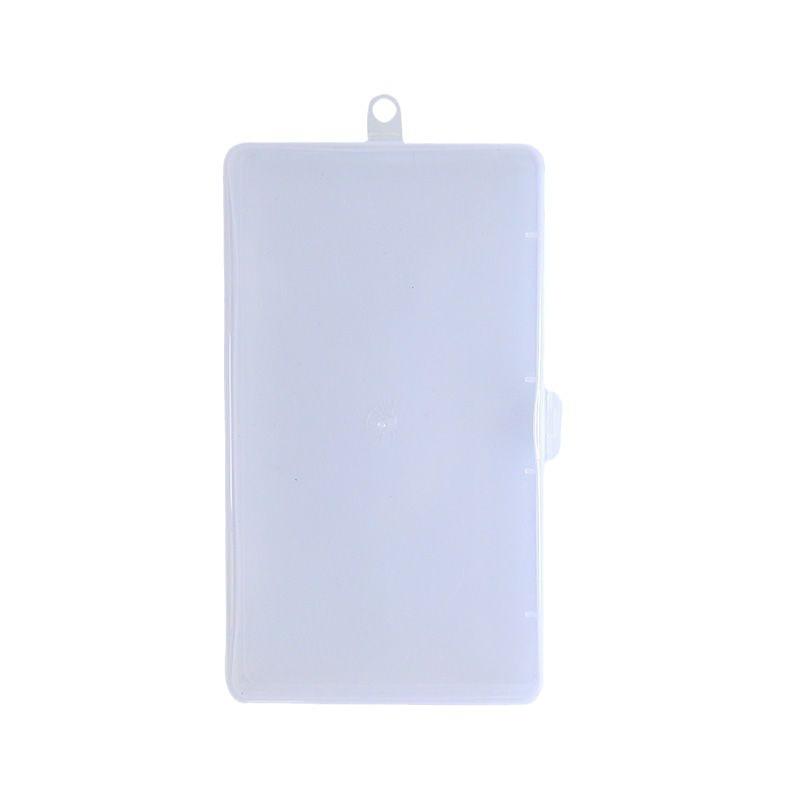 1 PC Plastic Transparent Box Stationery Stickers Plastic Storage Box Organizer Container Art Tool Case for Craft Desktop
