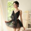 Passion Butterfly Lingerie Set: Sexy See-Through Sleepwear with Quick-Release and Cute Wings