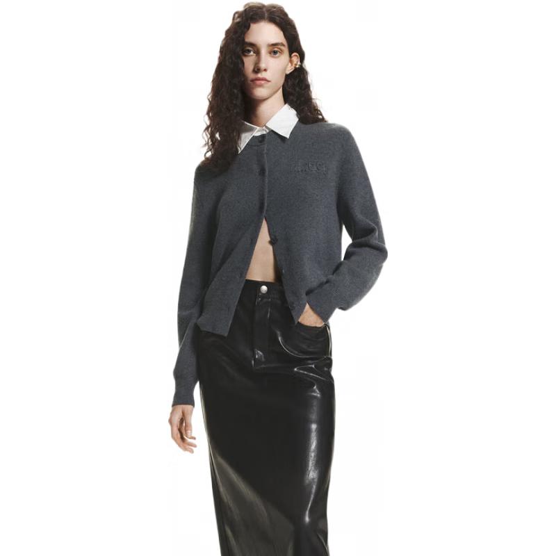 

MO&Co. Кардиган из мериносовой шерсти и кашемира с отстегивающимся воротником M