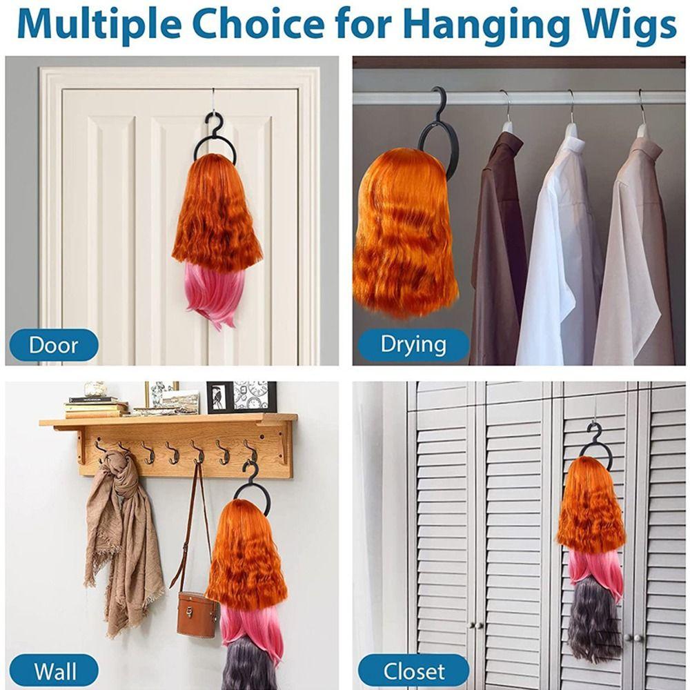 Plastic Wig Hanger Stand White Wigs Drying Stand Hanging Wig Stand  for Multiple Wigs
