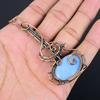 Owhyee Opal Edelstein Anhänger 999 Kupferdraht gewickelter Schmuck, Handgefertigter Antiker Anhänger Schmuck, Geschenk für Mutter